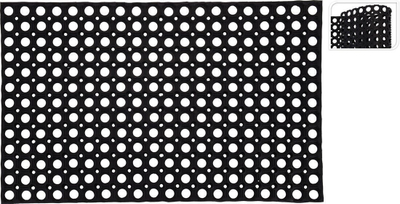 Tapet hyrjeje gome Rubber Doormat, 50 x 80 cm, antirrëshqitës, i zi