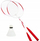Set badminton Eddy Toys Red, 2 raketa metalike, me flutur, i kuq