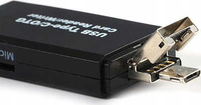 Lexues kartash Unbranded, USB dhe USB Type C, SD dhe microSD, gri