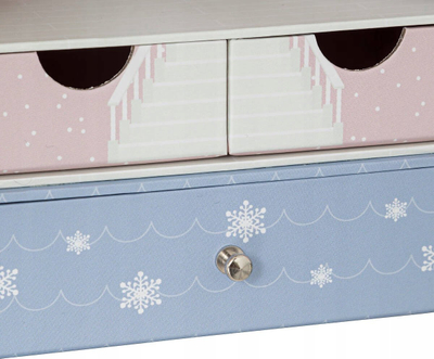 Kuti për bizhuteri Atmosphera Interior Creator H24cm, karton, blu