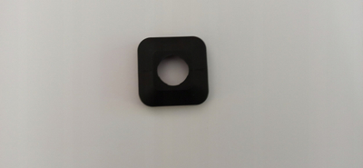 Rozetë e ndarë Zalpol Ø25, plastike, 50 mm, e zezë