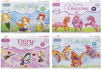 Set kreativ me rërë dhe shkëlqim Sand &amp; Sequin, 4 figura, 5+