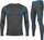 Термо сет за мажи Alpinus Active Base Layer M GT43880, полиестер, со долги ракави, сив со сина