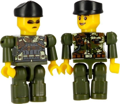 Lodra ndërtuese Alleblox AB3034 Military, 180 blloqe, 3 në 1, me ngjyra