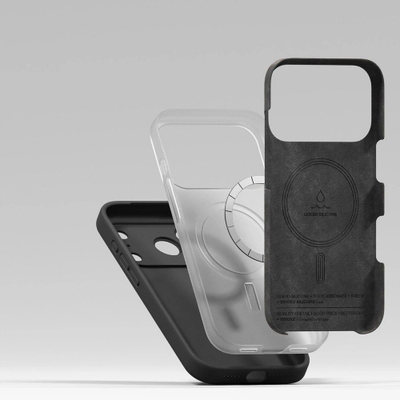 Kapak telefoni Ringke Silicone Magnetic MagSafe, për iPhone 17 Pro Max, i zi
