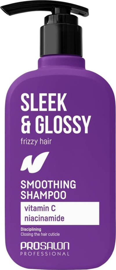 Shampoo flokësh Chantal Prosalon Sleek &amp; Glossy, lëmuese dhe kundër frizit, 375ml