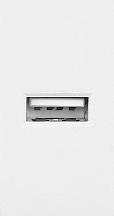 Modul USB Orno NOEN, 22.5x45mm, karikues 5V 2.1A, i bardhë