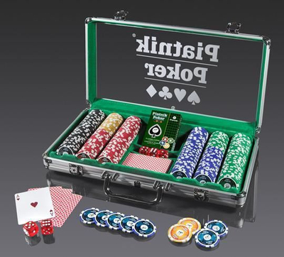 Set pokeri Piatnik Poker Set 300, 300 çipa, shkëlqim i lartë, me kuti