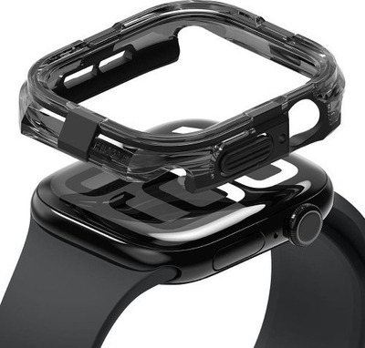 Mbulesë bumper Ringke Fusion për Apple Watch 10 46mm, hibride, e zezë