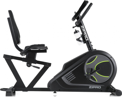 Biçikletë elektro-magnetike Zipro Glow, Iconsole +, e zezë / gjelbër
