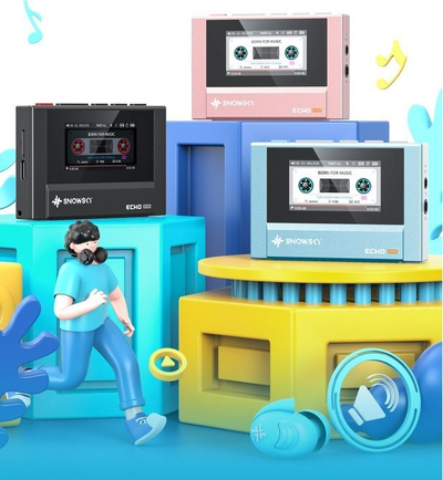 MP3 плеер FiiO Echo Mini, HiFi Bluetooth, 15 часа репродукција, розова
