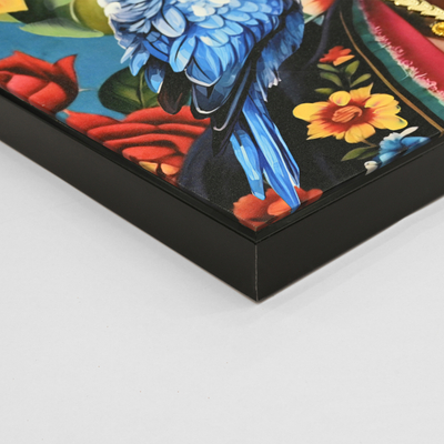 Pikturë muri Parrots 82x4,5x82Hcm (HM4567), zezë