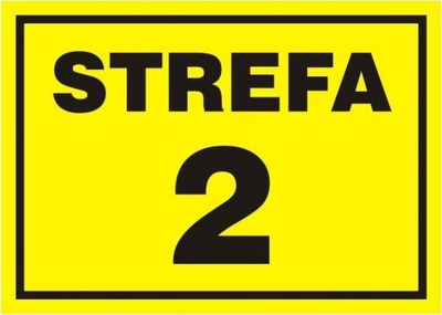 Shenjë rreziku shpërthimi PROCERA Sign TDC, 2 zona, e verdhë