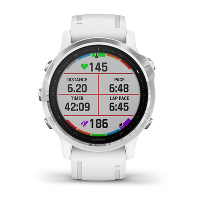 Orë e mençur Garmin Fenix 6S, e bardhë/ argjendtë