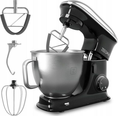 Mikser për kuzhinë Zeegma Robot Planeet Chef, i argjendtë/zi