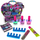 Set grim Glam Charm 81027, hije sysh me shkëlqim, llakë thonjsh dhe lip gloss, shumëngjyrësh