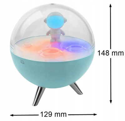 Ноќна ламба Marys Moon Lamp, LED, полначлива, бела