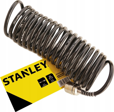 Zorrë ajri me spirale Stanley, 5m, Ø6x8mm, e zezë