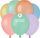 Set tullumbacesh Pastel Balloons Macaron Mix, 100 copë, madhësi e vogël, shumëngjyrëshe