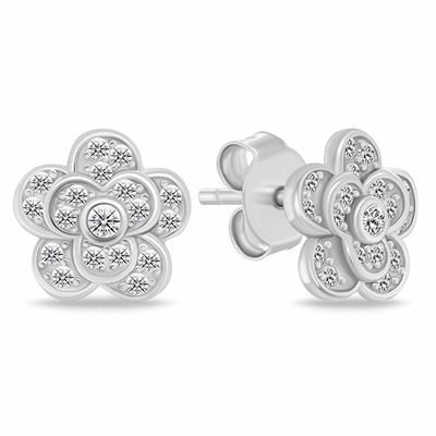 Set Brilio Silver delikat bizhuterish me zirkonë, SET265W (vathë dhe varëse)