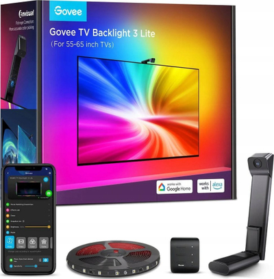 Dritë ambientale TV Govee TV Backlight 3 Lite, për 40-50", RGBIC, SMART, shumëngjyrëshe