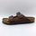 Sandale Birkenstock Arizona Waxy Leather, unisex, lëkurë natyrale, kafe