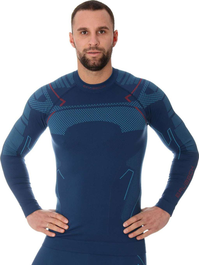 Bluzë termoaktive për meshkuj Brubeck LS13040A Thermo, M, e kaltër