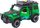 Set lodër makinë off-road me rimorkio dhe motor, drita dhe zëra, jeshile