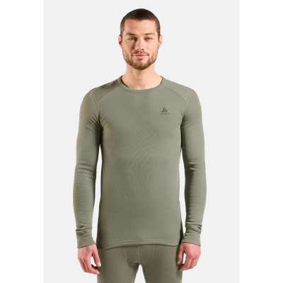 Bluzë termike Odlo ACTIVE WARM Crew Neck L/S, meshkuj, madhësia L, gri