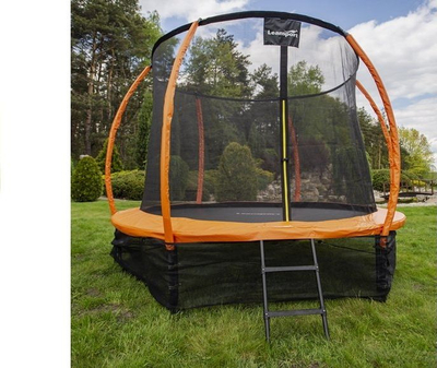 Trampolinë për kopsht Lean Sport Best, 12 FT 366 cm, me rrjetë brenda, jeshile