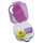 Kuti ushqimi për fëmijë b.box Mini Snack Box, 2 ndarje, mbyllje hermetike, lejla sugar plum