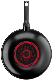 Tigan Wok Tefal Titanium 28cm, veshje jo ngjitëse, i zi