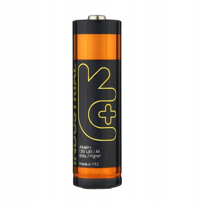 Bateri Uniross Industrial LR06 AA, alkaline 1.5V, paketim 40 copë, e zezë portokalli