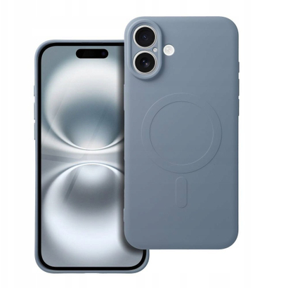 Футрола силиконска Mag Cover за Samsung S25 Plus, компатибилна со MagSafe, светло сина