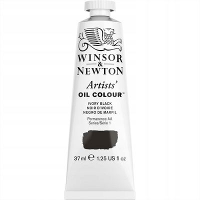 Bojë vaji Winsor & Newton Artists’ Oil Colour Ivory Black 331, 37 ml, e zezë
