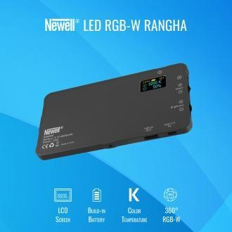 Llambë studioje Newell Rangha, RGB W, me bateri mrena, e zezë