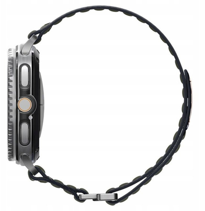 Rrip ore Spigen Fabric Band, për Samsung Galaxy Watch 8 46mm 44mm 40mm, stof, jeshil