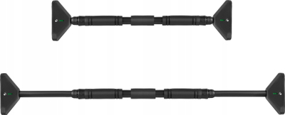Shufër tërheqëse për derë Spokey Lever SPK-944221, 72-96cm, kapacitet 200kg, e zezë