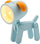 Elektrik dore RealPower Animal Flashlight Blue Dog, LED, për kalamaj, blu