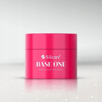 Xhel ndërtues për thonj Silcare Base One Milkshake, UV, 50g, i bardhë qumësht