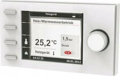 Modul kontrolli WOLF BM-2, me sensor jashtë për temperaturën, i zi