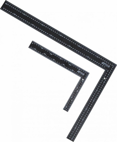 Gon amerikan çeliku AWTools AW29833, 400x600 mm, shkallë dyanëshe, i zi
