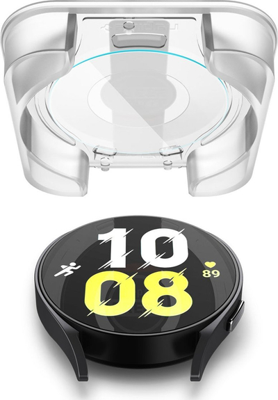 Xham mbrojtës Spigen Glass tR EZ Fit, 2 copë, për Samsung Galaxy Watch6 44mm, transparent