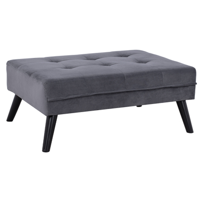 Kolltuk këndor krevati LIVIA HM3151.01, kadife, 211x158x83 cm, gri