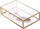 Kuti bizhuterish Altom Design Glass, xham transparent, kornizë metalike ari, e artë