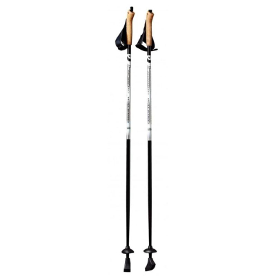 Shkopinj Nordic Walking Best Sporting me 1 pjesë, 125 cm, fibër karboni, të zinj