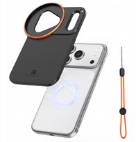 Adapter magnetik për filtra K&F CONCEPT, për iPhone 17 Pro Max, për filtra 58mm, i zi