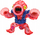 Figurë aksioni Heroes of Goo Jit Zu Deep Goo Sea Squidor, shtrihet 3x, Suction Attack, ngjyrë e kuqe