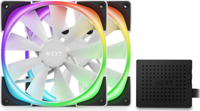 Ftohës Nzxt Aer RGB 2 140mm 2-pack + Hub (HF-2814C-TW)