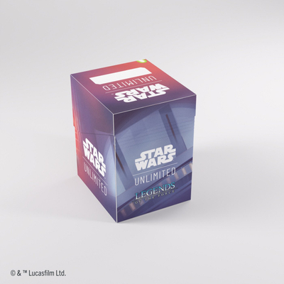 Kuti për karta Gamegenic Star Wars Unlimited Soft Crate Set 5 Qui Gon Jinn, aksesor koleksionues, material i butë, shumëngjyrëshe